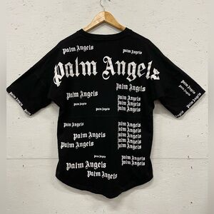 Palm Angels Black and White Short Sleeve Tee